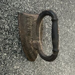 Vintage Black and Brown Iron Handle